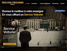Tablet Screenshot of paris-service-voiturier.com